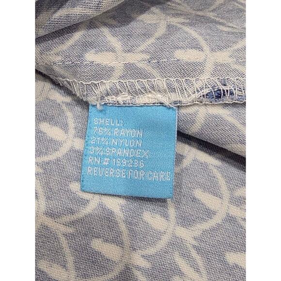 J. McLaughlin Bird Print Sleeveless Office Work Dress size 12 Blue/White A004005 - Picture 5 of 8